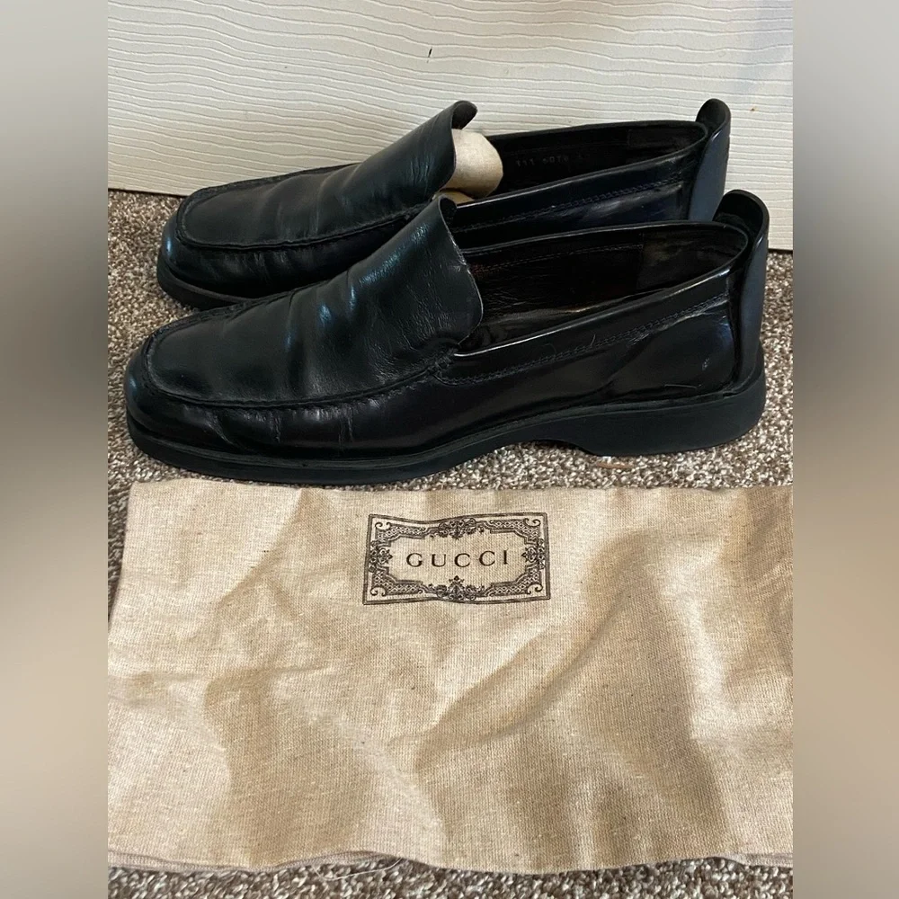 Gucci Vtg Men’s Black Dress Shoes US Size 10D Gucci Vtg Men main image 3